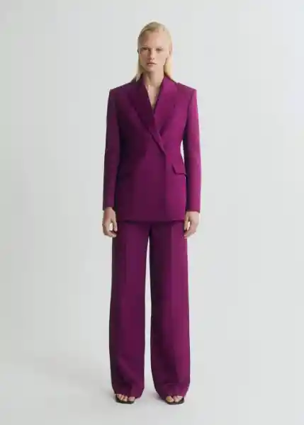 Pantalón Anna Fucsia Talla 36 Mujer Mango