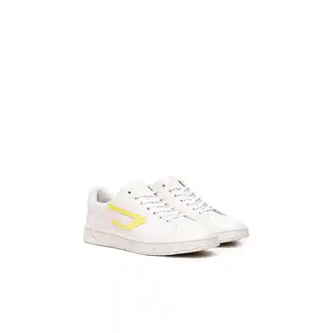 Diesel Tenis Hombre Adulto Blanco/Amarillo Talla 8 S-ATHENE LOW