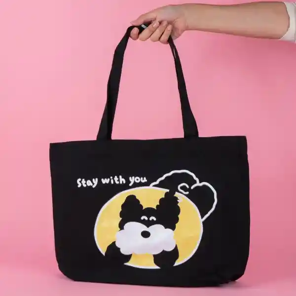 Bolso de Compras Negro Serie Miniso