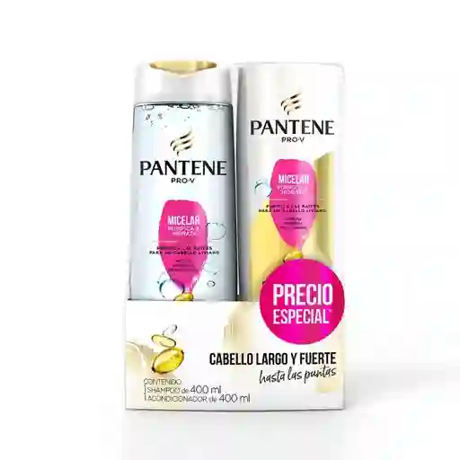 Pantene Pro-V Micelar Shampoo 400ml+Acondicionador 400ml