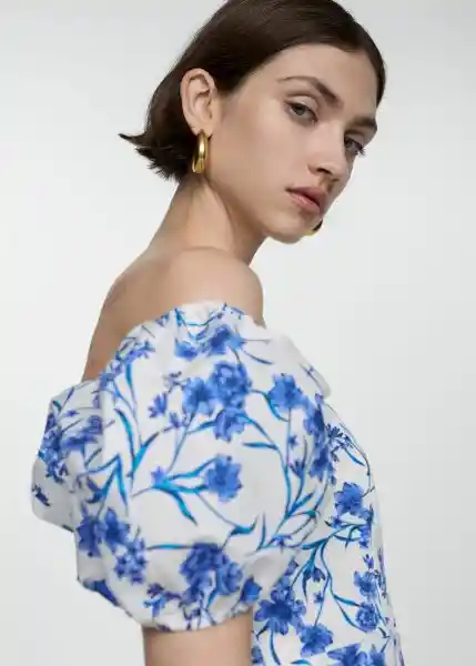 Vestido Garci Offwhite Talla S Mujer Mango