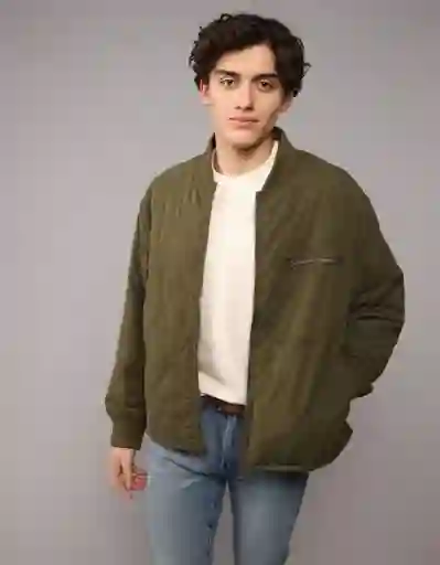 Chaqueta Hombre Verde Talla SMALL 1774309 American Eagle