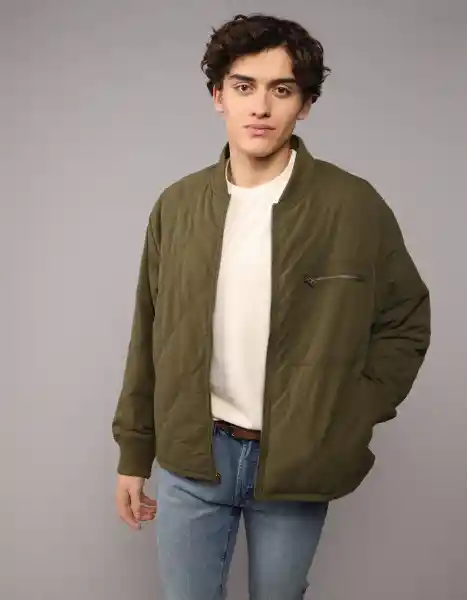 Chaqueta Hombre Verde Talla SMALL 1774309 American Eagle