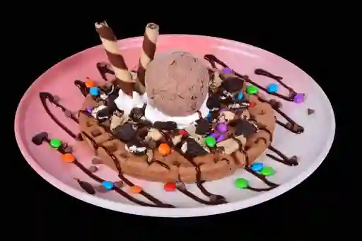 Waffle Explosión de Chocolate