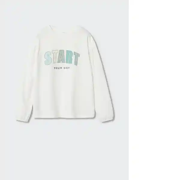 Camiseta Start Offwhite Talla 10 Niñas Mango