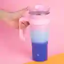 Vaso de Acero Con Pitillo Menta y Azul y Rosa 1600 mL Miniso