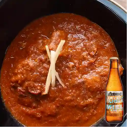 Combo Lamb Vindaloo Cordero en Salsa + BBC Cajicá Miel 330ml
