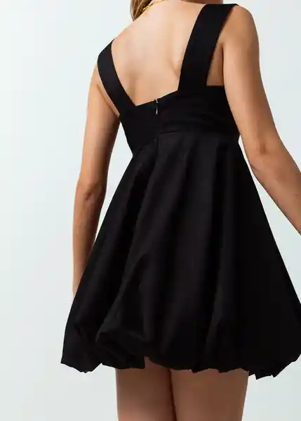 Vestido Ofelia Mujer Negro Puro Ultra Oscuro T S 472G357 Naf Naf