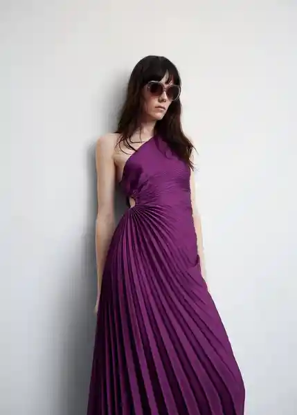 Vestido Claudia Morado Talla S Mujer Mango