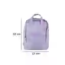 Maleta Escolar Rectangular Con Asa Lila Serie Miniso