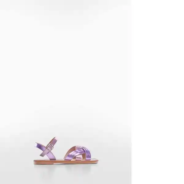 Sandalias Amber Malva Talla 33 Niñas Mango