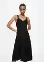 Vestido Cashewl-H Negro Talla M Mujer Mango