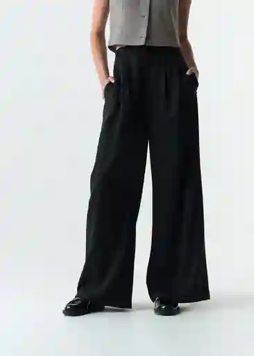 Pantalón Isis Mujer Negro Puro Ultraoscuro Talla 8 533G356 Naf Naf