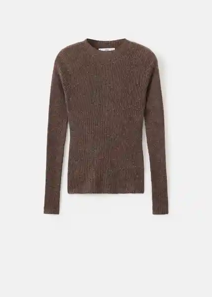 Saco Jersey Agustina Chocolate Talla M Mujer Mango