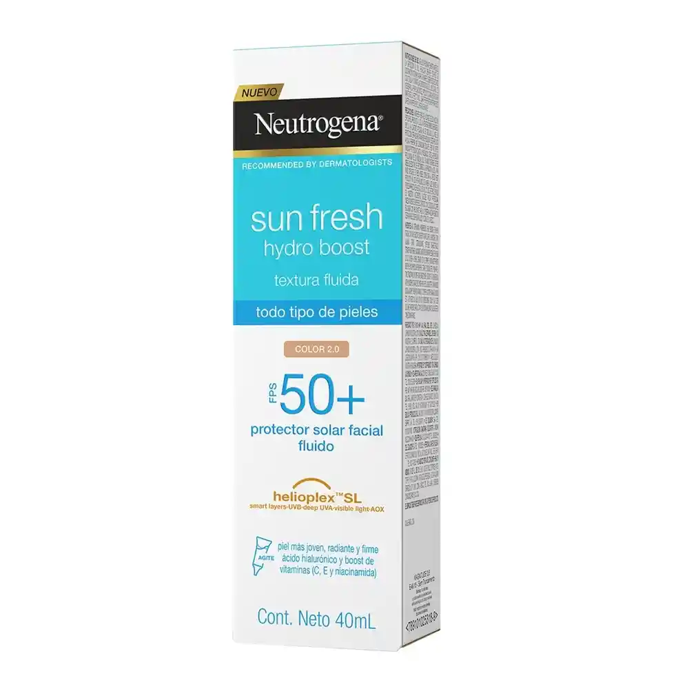 Neutrogena Sun Fresh Hydro Boost Color 2.0 FPS 50+ 40mL