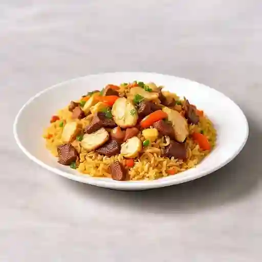 Chau fan pollo y res