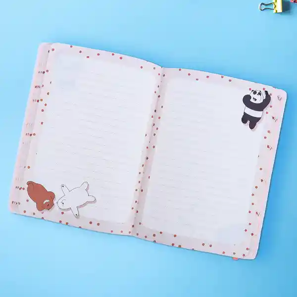 Libreta de Tapa Dura A5 Osos Escandalosos 5.0 96 Hojas Miniso