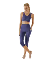 Leggings Capri Azul Talla XL