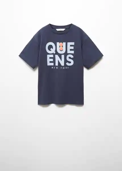 Camiseta Queens Navy Talla 10 Niños Mango