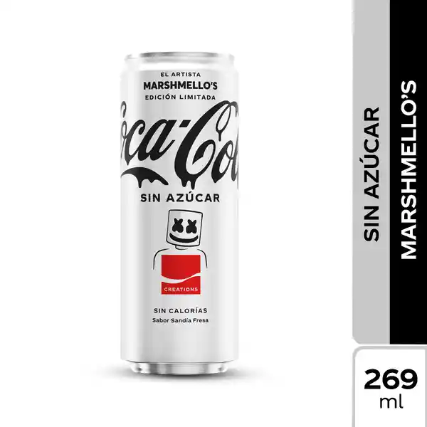Coca-Cola Marshmello's Gaseosa sin Azúcar Sabor Sandía Fresa
