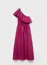 Vestido Cuty Fucsia Talla S Mujer Mango