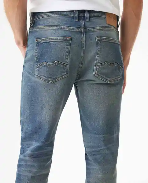 Jean Slim-Morrison Herit Azul Frances Medio 34/32 Chevignon