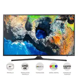 Tv Led (55 '') Uhd Smart Samsung 55 Pulgadas Smart tv Un55Mu6103