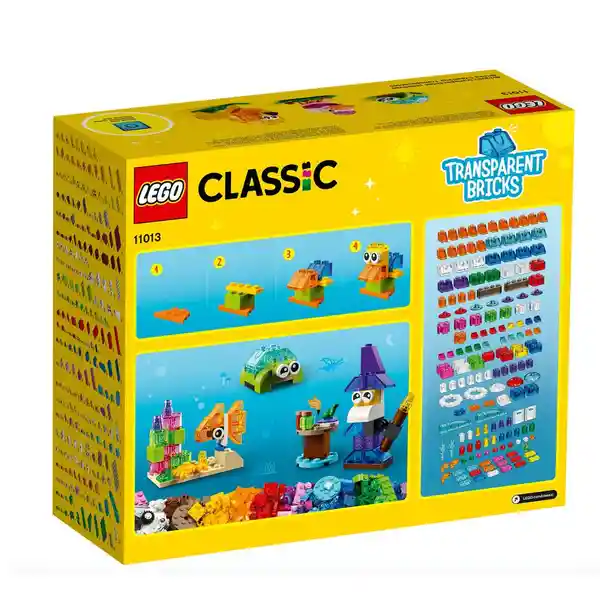 Set Construcción Classic Ladrillos Creativos Transparentes Lego