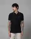 Camisa Tipo Polo Hombre Negro Talla S 190G010 Rifle