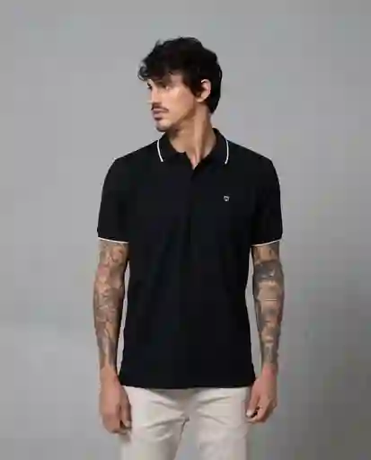 Camisa Tipo Polo Hombre Negro Talla S 190G010 Rifle