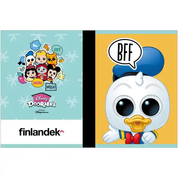 Finlandek Cuaderno Cosido Rayado Doorables 100 Hojas