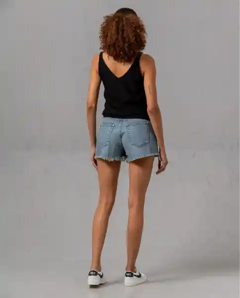 Short Mujer Azul Talla 8 Rifle