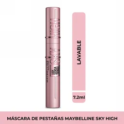 Pestañina Maybelline NY Sky High Very Black Lavable