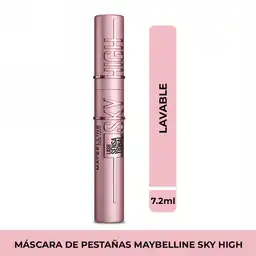 Pestañina Maybelline NY Sky High Very Black Lavable