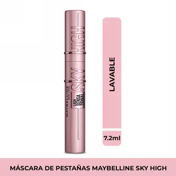 Pestañina Maybelline NY Sky High Very Black Lavable