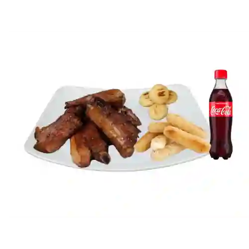 Combo Costilla de Cerdo + Yuca + Coca-Cola 400 ml