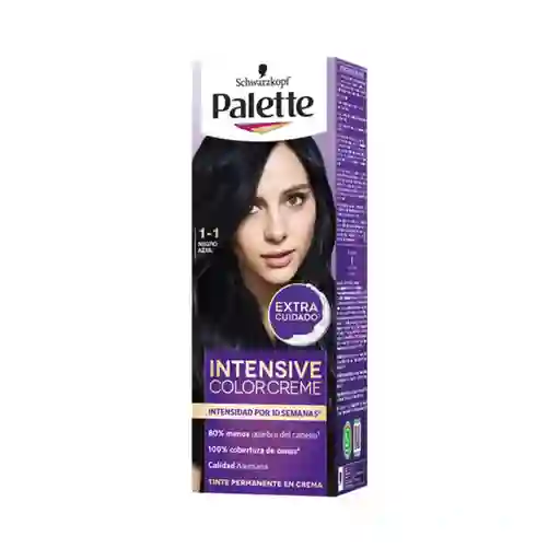 Tinte Palette Color Creme 1-1 Negro Azul