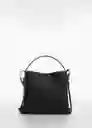 Bolso M Luciam Negro Talla 99 Mujer Mango