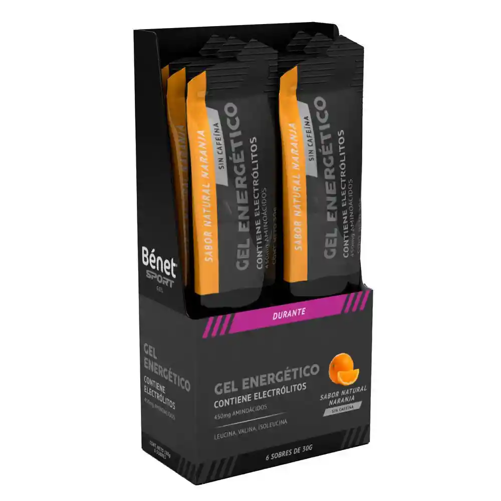   Benet  Gel Sport Naranja Sin Cafeina 