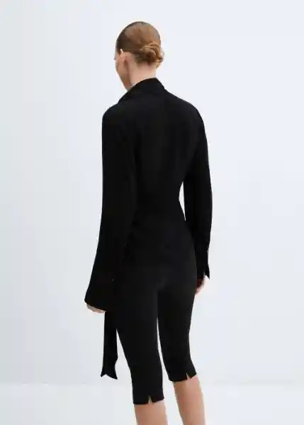 Blusa Rider Negro Talla M Mujer Mango