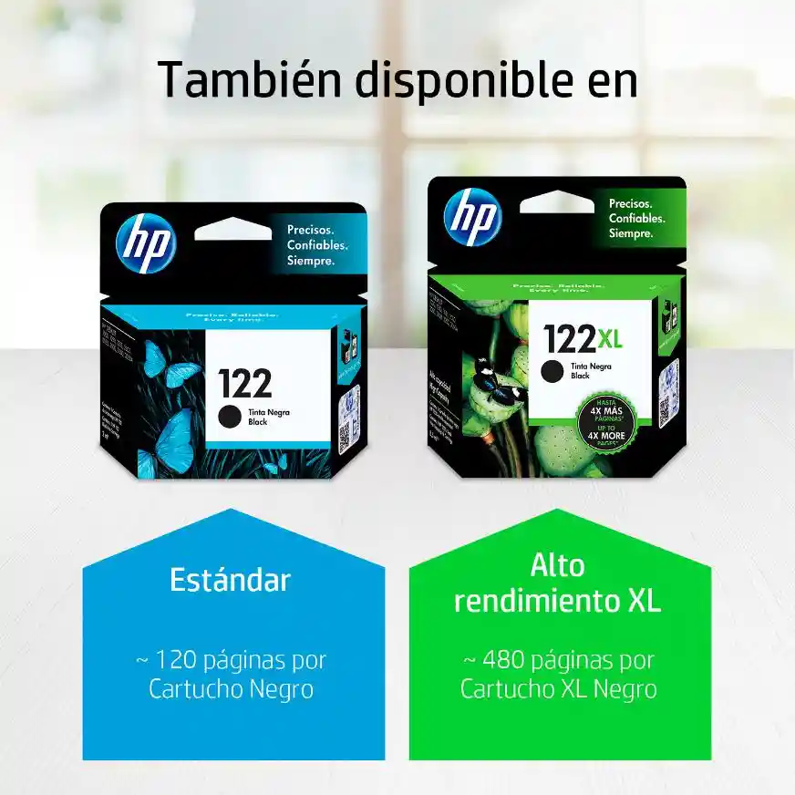 Cartucho De Tinta Hp 122 Negra Original (ch561hl)