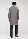 Abrigo Olan Negro Talla XL Hombre Mango