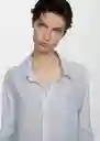 Camisa Zaro Celeste Talla M Mujer Mango