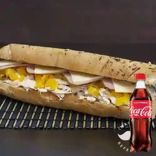 Combo Sándwich Hawaiano + Coca Cola Original 500 ml