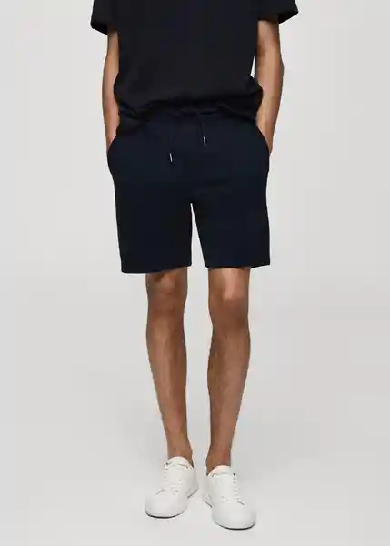 Short Funchal Navy Talla S Hombre Mango