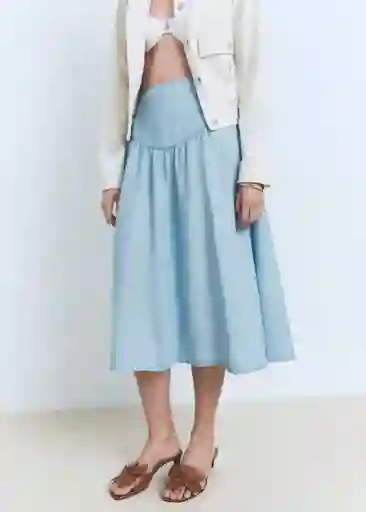 Falda Haley Tejano Medio Talla XL Mujer Mango