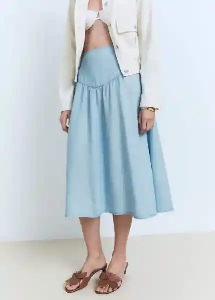 Falda Haley Tejano Medio Talla XL Mujer Mango