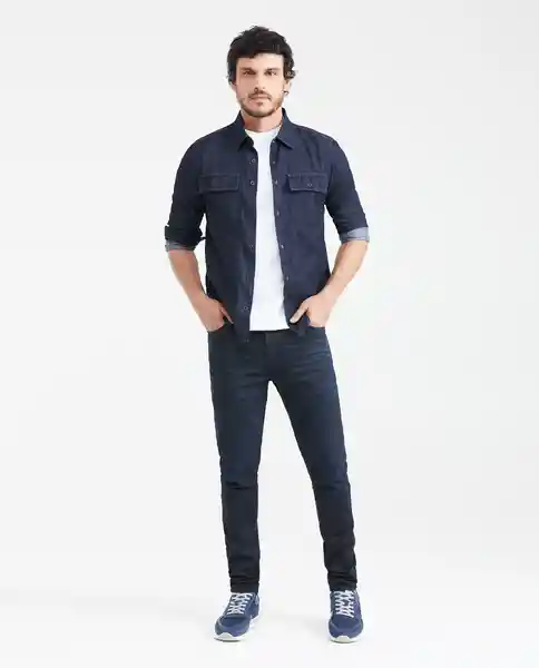 Jean Super Slim Rider Azul Dark Ultra Oscuro 34/32 Chevignon