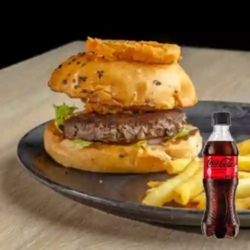 Combo Hamburguesa Onion + Coca Cola Sin Azúcar 400 ml