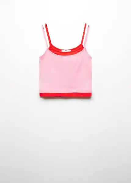 Top Lotus Rosa Talla L Mujer Mango